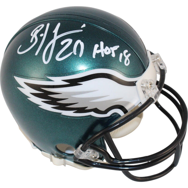 Brian Dawkins Autographed Philadelphia Eagles VSR4 Mini Helmet HOF Beckett 49108