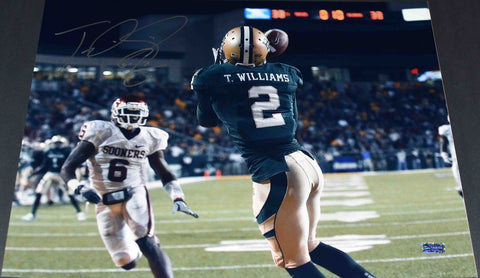 TERRANCE WILLIAMS AUTOGRAPHED BAYLOR BEARS VS OKLAHOMA 16x20 PHOTO COA