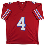 James Cook Authentic Signed Red Pro Style Jersey Autographed BAS