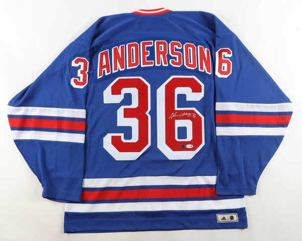 Glenn Anderson Signed New York Rangers Adidas Authentic Jersey (JSA COA)