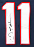 Julian Edelman New England Patriots Signed Authentic Navy Nike Elite Jersey JSA