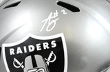 Ashton Jeanty Autographed Raiders F/S Flash Speed Helmet - Beckett W Hologram