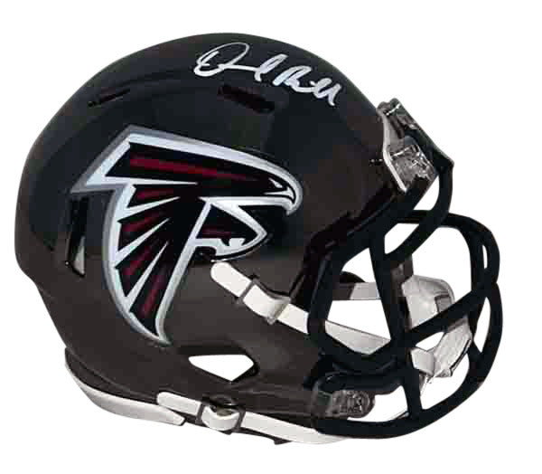 DESMOND RIDDER SIGNED ATLANTA FALCONS CHROME SPEED MINI HELMET BECKETT