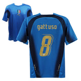Gennaro Gattuso Signed Italy FC Home Soccer Jersey #8 with Beckett COA