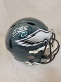 DONOVAN MCNABB SIGNED PHILADELPHIA EAGLES SPEED REPLICA HELMET BECKETT QR