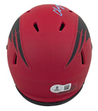 Patriots Christian Gonzalez Signed Rave Speed Mini Helmet BAS Witnessed