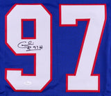 Cornelius Bennett Signed Bills Jersey (JSA Holo) 5xPro Bowl LB (1988,1990-1993)