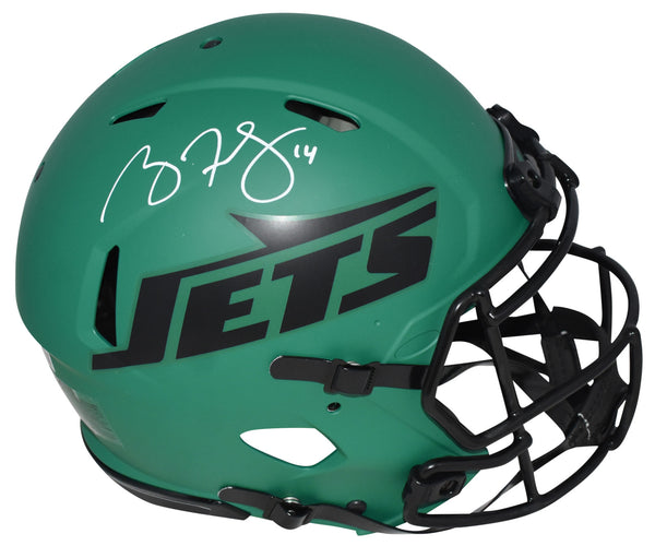 RYAN FITZPATRICK AUTOGRAPHED NEW YORK JETS RAVE AUTHENTIC SPEED HELMET BECKETT
