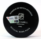 Martin Necas autographed Official Avalanche Game Puck