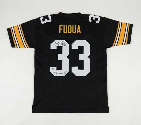John "Frenchy" Fuqua Signed Steelers Jersey Inscribed "I'll Never Tell" Beckett