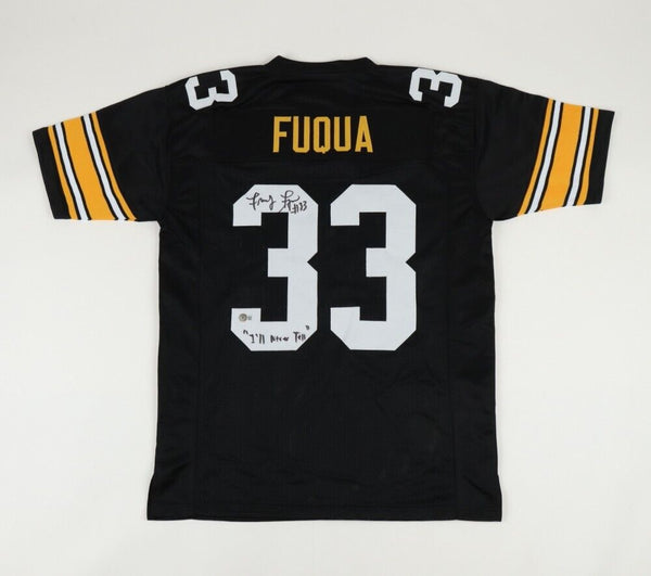 John "Frenchy" Fuqua Signed Steelers Jersey Inscribed "I'll Never Tell" Beckett