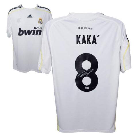 Ricardo Kaka Signed Real Madrid Home Soccer Jersey #8 with Beckett COA