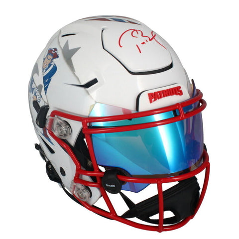 Tom Brady Autographed Patriots Throwback FSM Mashup Speed Flex Helmet Fanatics