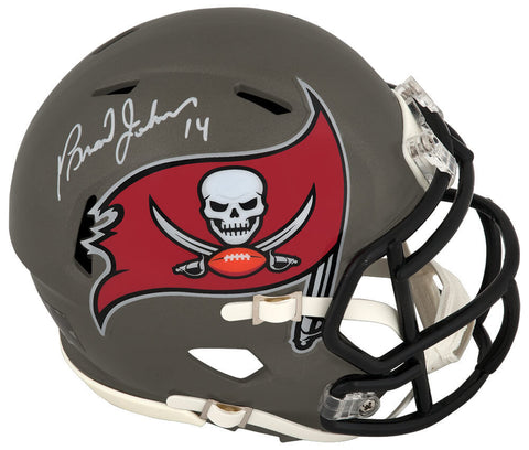 Brad Johnson Signed Buccaneers Riddell Speed Mini Helmet - (SCHWARTZ COA)