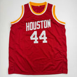 Autographed/Signed Elvin Hayes Houston Red Basketball Jersey JSA COA