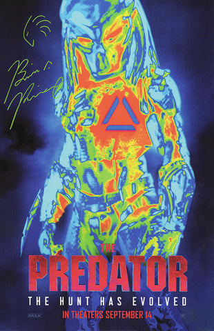 Brian Prince Jr Signed The Predator 11x17 Movie Poster - (SCHWARTZ COA)