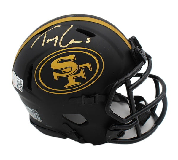 Trey Lance Signed San Francisco 49ers Speed Eclipse NFL Mini Helmet