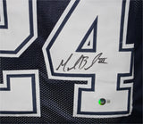 Marion Barber Autographed/Signed Pro Style Blue XL Jersey Beckett 36903