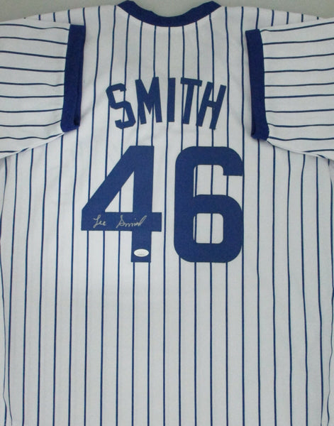 Cubs Hall of Famer LEE SMITH Signed Custom Replica Pinstripe Jersey AUTO - JSA