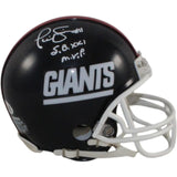 Phil Simms Autographed New York Giants VSR4 TB Mini Helmet SB MVP JSA 57162