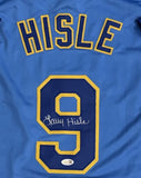 LARRY HISLE Signed Replica Blue Jersey AUTO - Milwaukee Brewers MLB - JSA