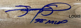 Sammy Sosa Chicago Cubs Signed Tan Louisville Slugger Bat 98 MVP BAS