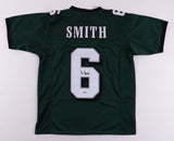 DeVonta Smith Signed Philadelphia Eagles Dark Green Jersey (Beckett COA) W.R.