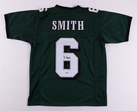 DeVonta Smith Signed Philadelphia Eagles Dark Green Jersey (Beckett COA) W.R.