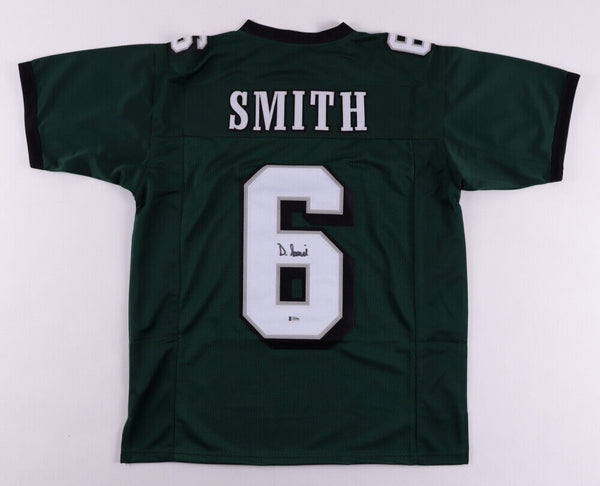 DeVonta Smith Signed Philadelphia Eagles Dark Green Jersey (Beckett COA) W.R.