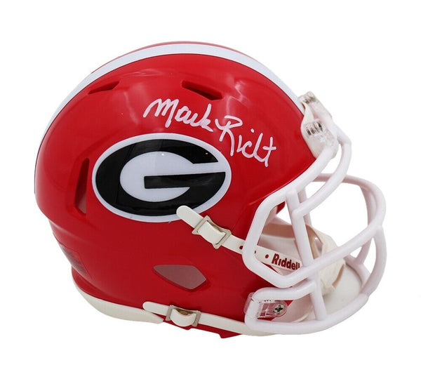 Mark Richt Signed Georgia Bulldogs Speed NCAA Mini Helmet