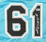 Livan Hernandez Signed Florida Marlins Jersey (Beckett) 1997 World Series M.V.P.