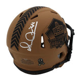 Michael "Playmaker" Irvin Signed Hall Of Fame Salute To Service Mini Helmet COA