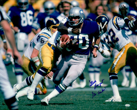 Steve Largent Autographed 16x20 Photo Seahawks "Go Hawks!" MCS Holo #68117