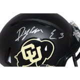 Dylan Edwards Signed Colorado Buffaloes Black Mini Helmet BAS 42740