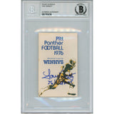 Tony Dorsett Autographed 1976 Winky's Pocket Schedule Slabbed Beckett 50617