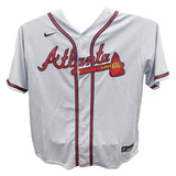 Ronald Acuna Autographed/Signed Atlanta Braves Grey Jersey Beckett 40581