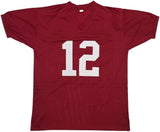 ALABAMA CRIMSON TIDE JOE NAMATH AUTOGRAPHED MAROON JERSEY BECKETT WITNESS 241649