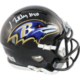 Isiah Likely Autographed Baltimore Ravens Mini Helmet Beckett Witness 51863