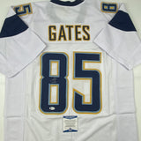 Autographed/Signed Antonio Gates Los Angeles LA White Jersey Beckett COA