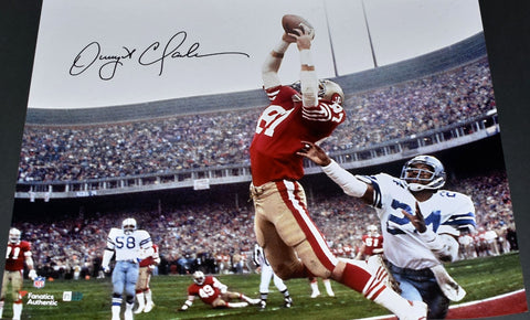 DWIGHT CLARK AUTOGRAPHED SAN FRANCISCO 49ERS THE CATCH 16x20 PHOTO FANATICS