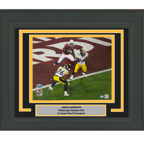 Framed Autographed/Signed James Harrison Steelers 16x20 Photo PSA/DNA COA