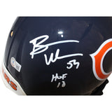 Brian Urlacher Dick Butkus Mike Singletary Bears Pro Helmet Beckett 42276