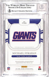 Michael Strahan Signed 2021 National Treasures #FT-MS Card BAS 38984