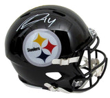 George Pickens Autographed Full Size Black Speed Replica Helmet Steelers JSA 118