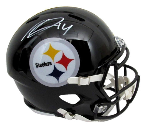 George Pickens Autographed Full Size Black Speed Replica Helmet Steelers JSA 118