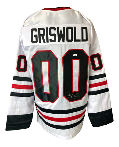 Chevy Chase Signed Christmas Vacation White Chicago Griswold Jersey JSA