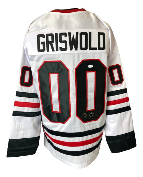 Chevy Chase Signed Christmas Vacation White Chicago Griswold Jersey JSA