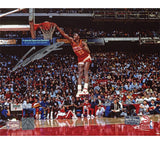 Dominique Wilkins Signed Atlanta Hawks Unframed 8x10 Slam Dunk NBA Photo