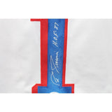 Ed Giacomin Autographed/Signed Pro Style White Jersey HOF 43535 JSA