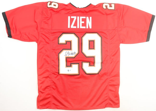 Christian Izien Signed Tampa Bay Buccaneers Jersey (Beckett) Ex-Rutgers Def. Bck